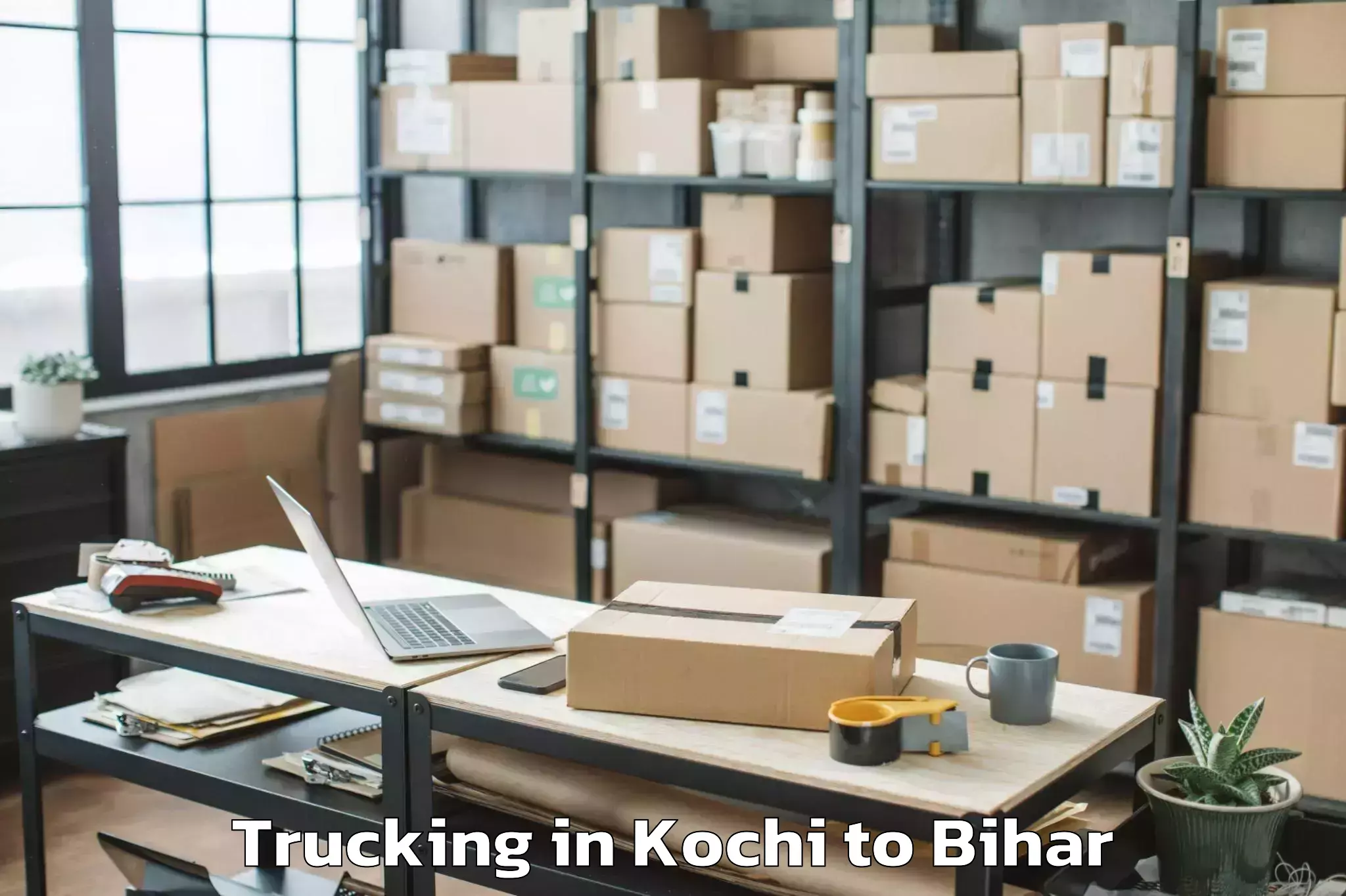 Book Kochi to Mansahi Trucking Online